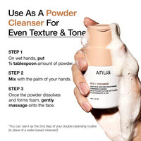 Anua Heartleaf Enzyme Brightning Cleansing Powder
