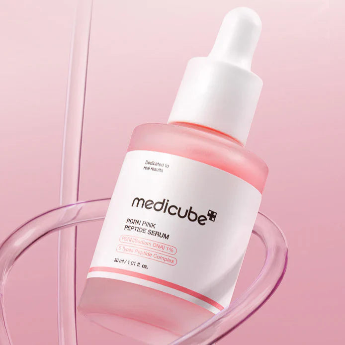 Medicube 30ml Korean Cosmetics Salmon DNA PDRN Pink Peptide Essence, Brightening Essence, Peptide, Niacinamide, Skin Tone Improvement | Evens Skin Tone, Moisturizing, Firming, Improves Uneven Skin Tone, Korean Skincare