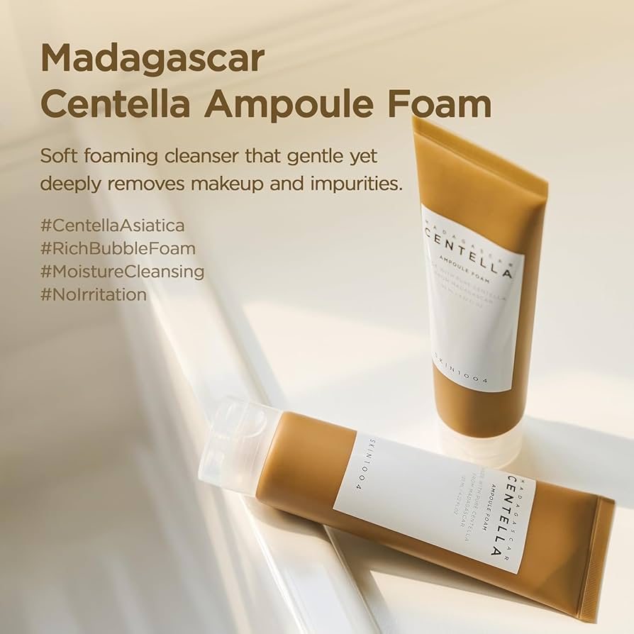 SKIN1004 Centella Face Cleanser Ampoule Foam - Korean Gentle Low pH Wash