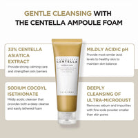 SKIN1004 Centella Face Cleanser Ampoule Foam - Korean Gentle Low pH Wash
